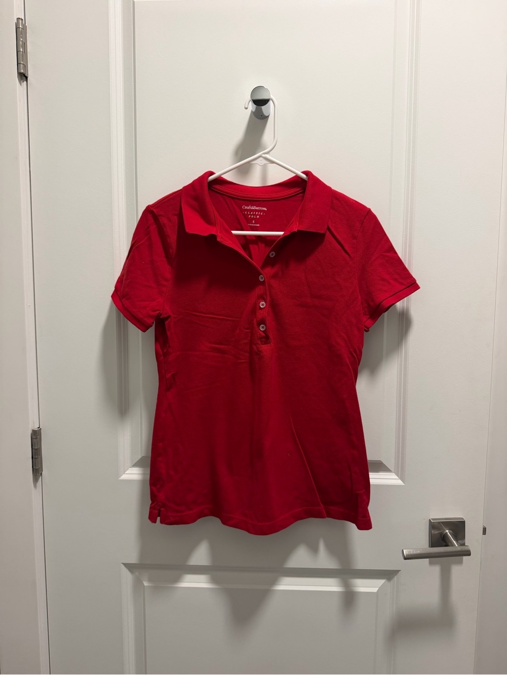 croft & barrow Women's Red Polo Shirt